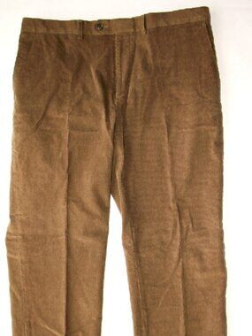RALPH LAUREN 36" X 31½" Cocoa Brown Flat Front Straight Leg Corduroy Pants